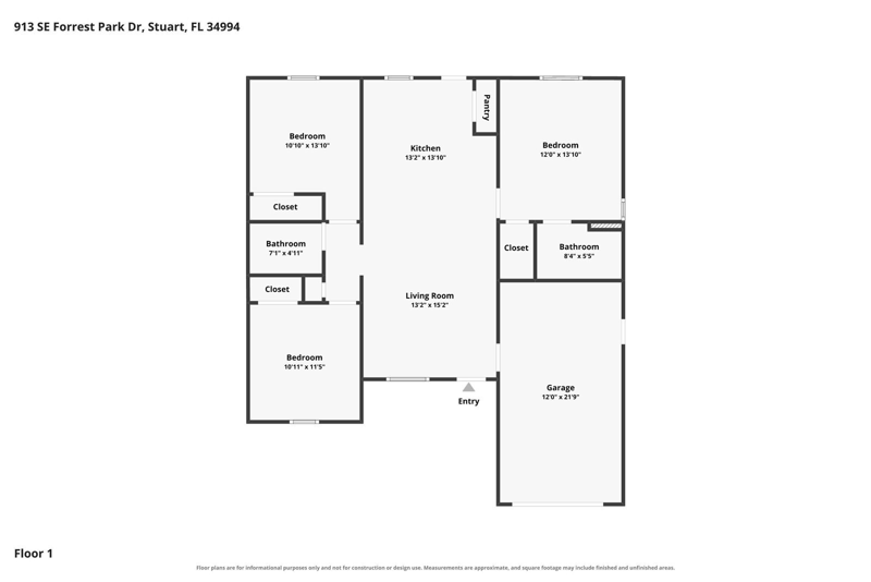 3 bedroom Single Family Residence at 913 SE Forrest Park Drive, Forrest Park, Stuart — photo 2