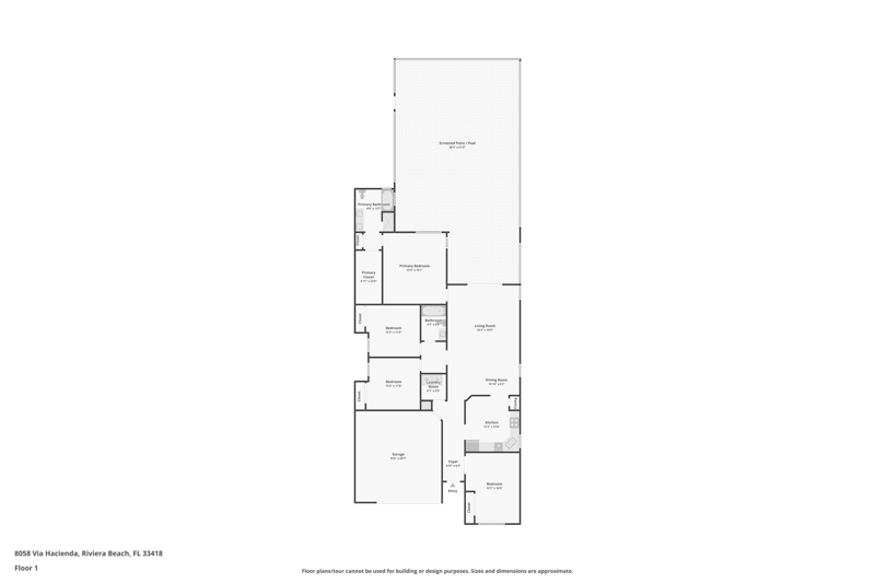 4 bedroom Single Family Residence at 8058 Via Hacienda, Woodbine, Riviera Beach — photo 3