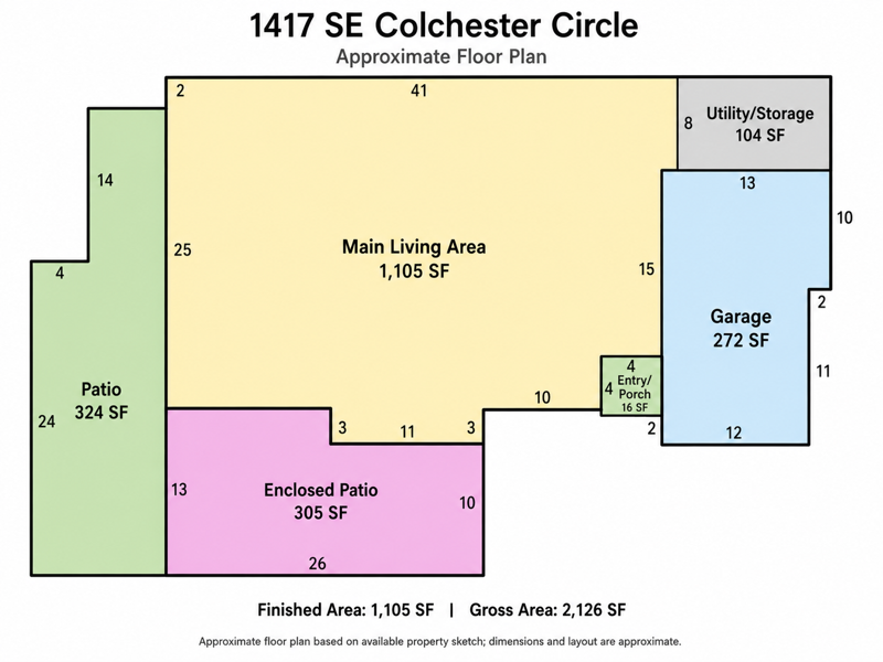 2 bedroom Villa at 1417 SE Colchester Circle, South Port St Lucie Unit 16 1st Replat, Port St. Lucie — photo 2