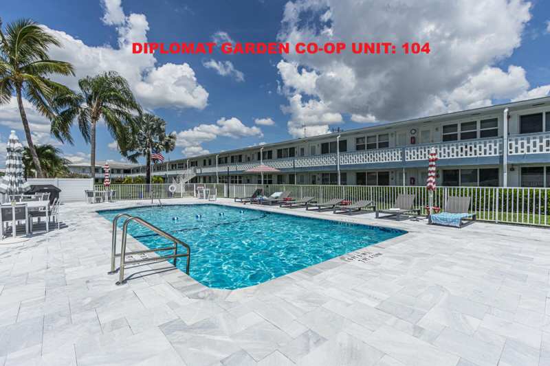 1 bedroom Stock Cooperative at 801 Atlantic Shores Boulevard #104, Diplomat Garden Co-Op, Hallandale Beach — photo 1