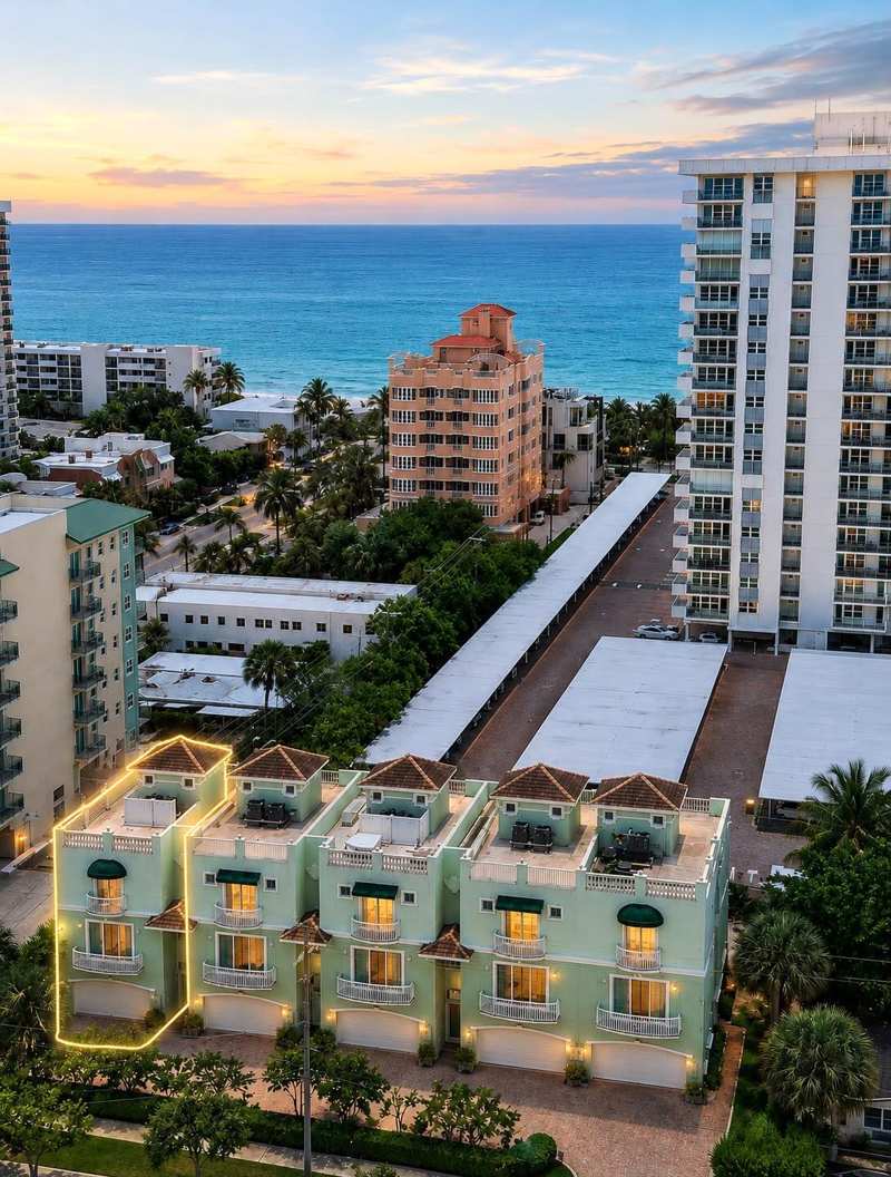 3 bedroom Townhouse at 430 Sunset Drive, Surfside Villas, Pompano Beach — photo 1