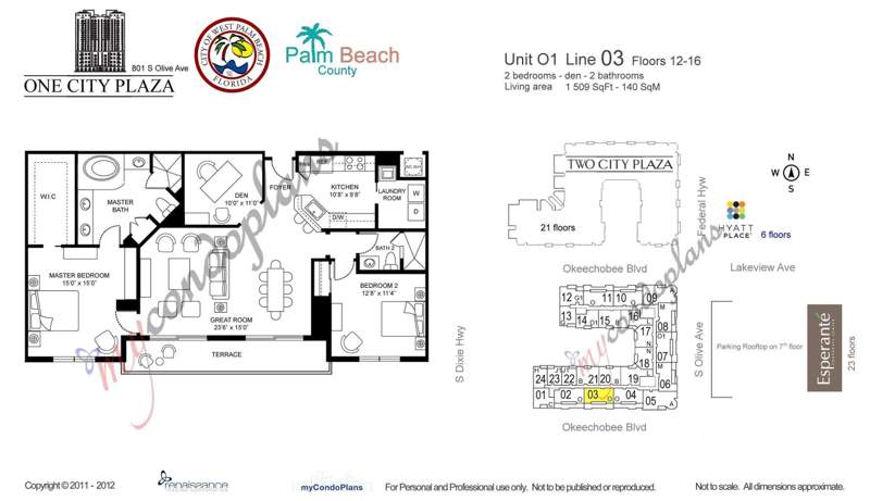2 bedroom Condominium at 801 S Olive Avenue #1603, ONE CITY PLAZA CONDO, West Palm Beach — photo 5