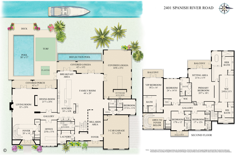 6 bedroom Single Family Residence at 2401 Spanish River Road, Spanish River Land Co Sub Unit 2, Boca Raton — photo 2