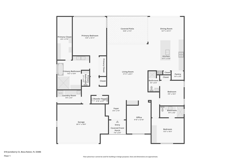 3 bedroom Single Family Residence at 610 Juneberry Court, Camino Gardens Sec 1, Boca Raton — photo 3