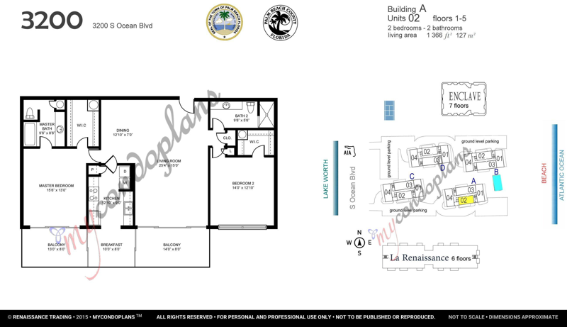 2 bedroom Condominium at 3200 S Ocean Boulevard #A202, Thirty Two Hundred Condo, Palm Beach — photo 2