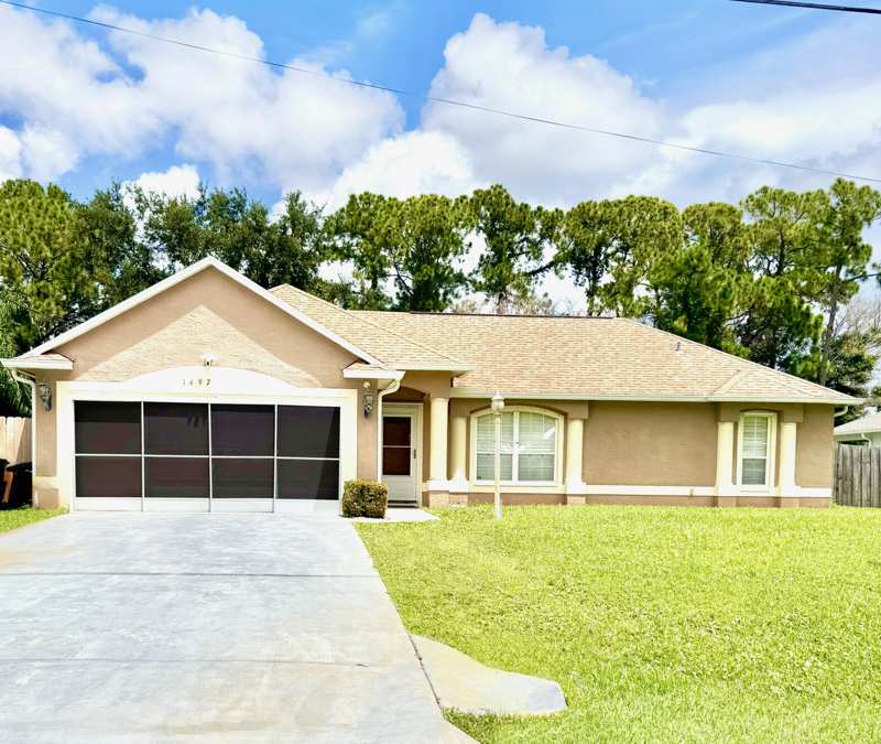 3 bedroom Single Family Residence at 1497 SW Wepaco Avenue, Port St Lucie Section 19, Port St. Lucie — photo 1
