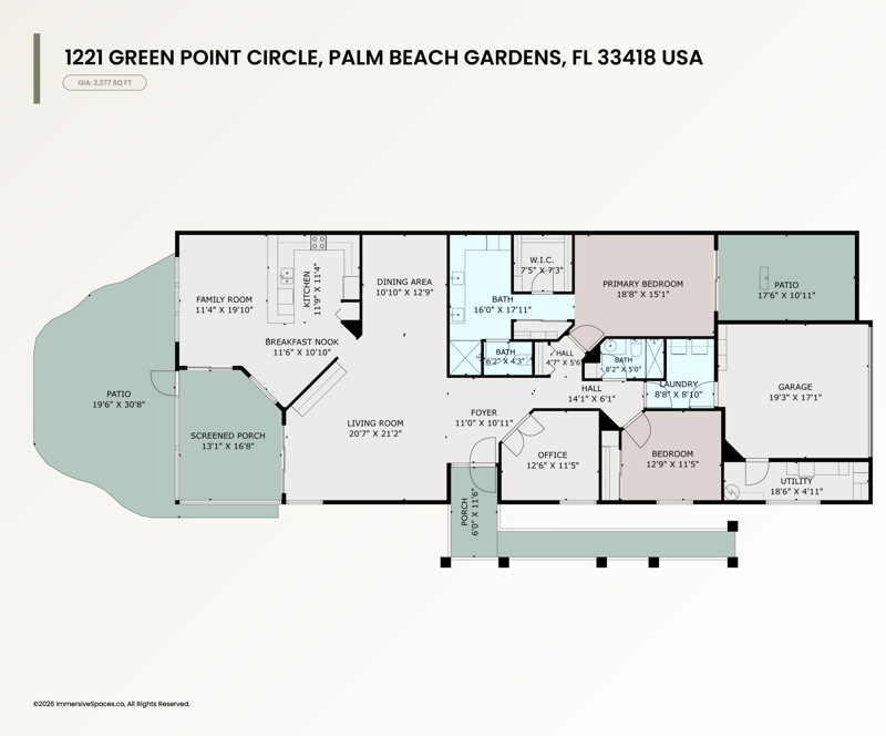 3 bedroom Villa at 221 Green Point Circle, Fairway Villas, PGA, Palm Beach Gardens — photo 2
