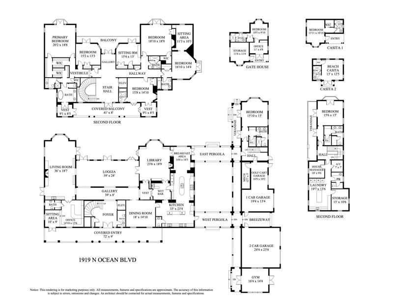 10 bedroom Single Family Residence at 1919 N OCEAN Boulevard, WILLIAM H EVANS SUB, Gulf Stream — photo 2