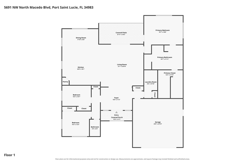3 bedroom Single Family Residence at 5691 NW North Macedo Boulevard, PORT ST LUCIE SECTION 43, Port St. Lucie — photo 2