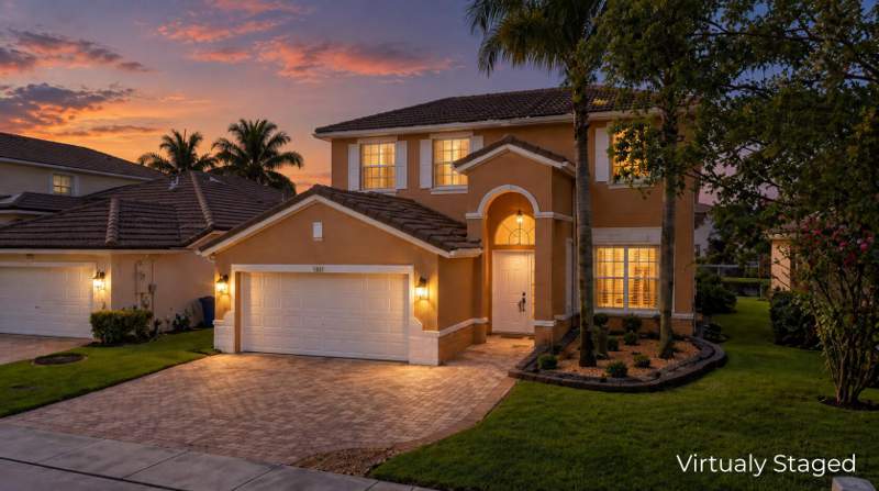 4 bedroom Single Family Residence at 13158 SW 30th Street, Pod 9 At Monarch Lakes, Miramar — photo 2