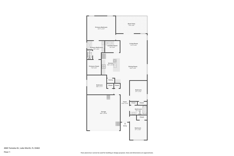 4 bedroom Single Family Residence at 4065 Tomoka Drive, Auburn Park, Lake Worth — photo 2