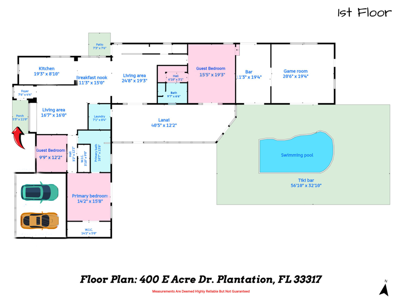 5 bedroom Single Family Residence at 400 E Acre Drive, Plantation, Plantation — photo 2