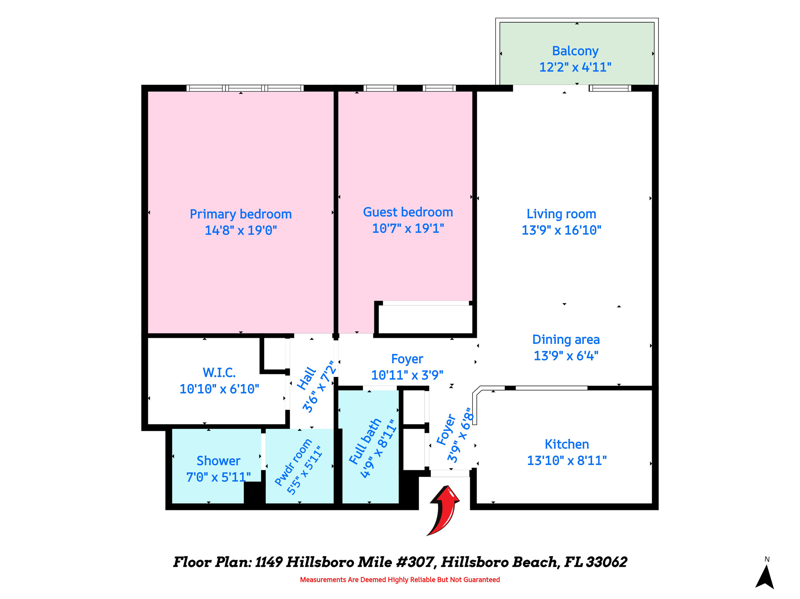 2 bedroom Condominium at 1149 Hillsboro Mile #307, Opal Towers Condo, Hillsboro Beach — photo 3