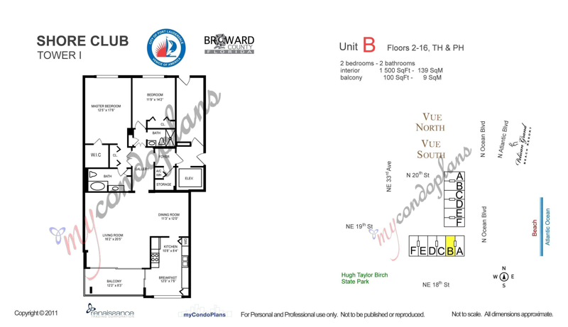 2 bedroom Condominium at 1901 N Ocean Boulevard #4B, Shore Club Condo, Fort Lauderdale — photo 2