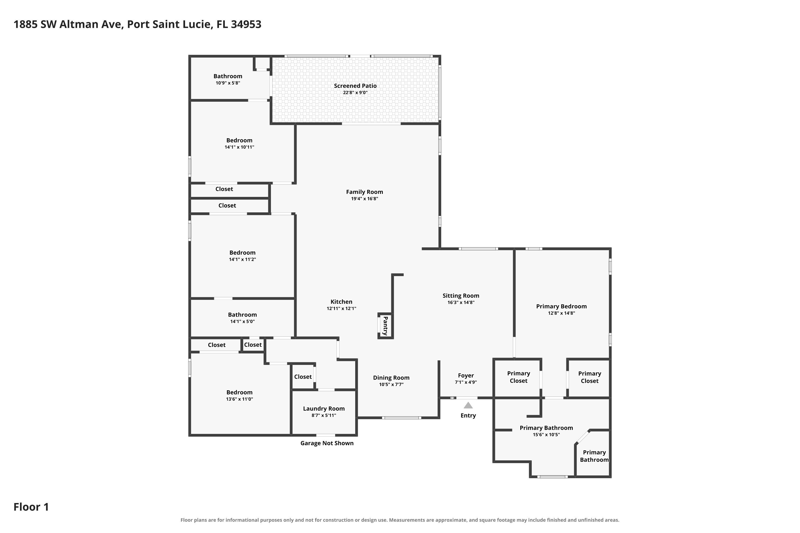 4 bedroom Single Family Residence at 1885 SW Altman Avenue, Port St Lucie Section 20, Port St. Lucie — photo 2