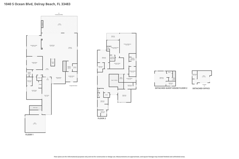 7 bedroom Single Family Residence at 1040 S Ocean Boulevard, Seagate Ext, Delray Beach — photo 2