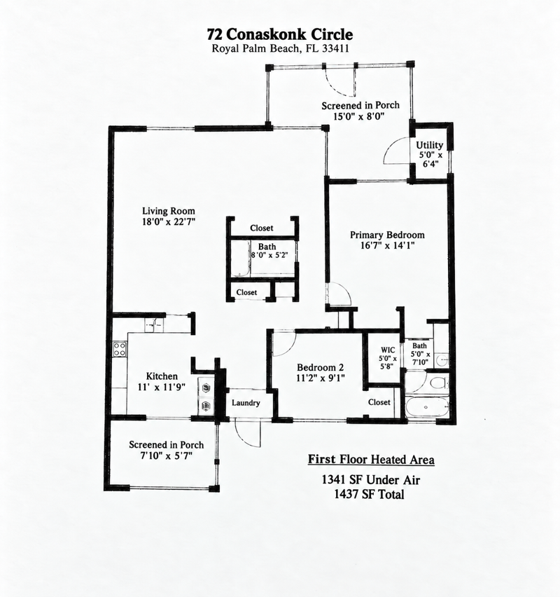 2 bedroom Villa at 72 Conaskonk Circle, Indian Trail Villas 2, Royal Palm Beach — photo 4