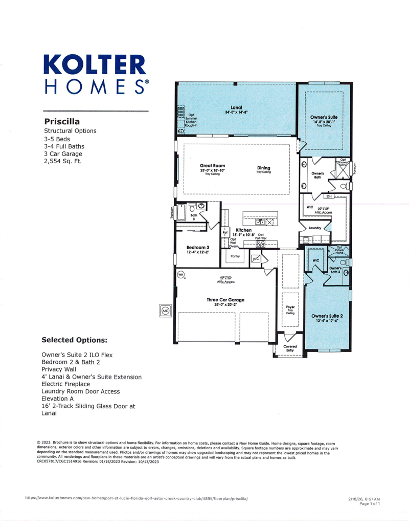 3 bedroom Single Family Residence at 13008 SW Shinnecock Drive, Verano South - Pod G - Plat No. 4, Port St. Lucie — photo 2