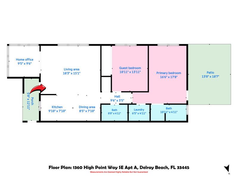 2 bedroom Condominium at 1360 SE High Point Way #A, High Point Of Delray Sec 6 Condo, Delray Beach — photo 2