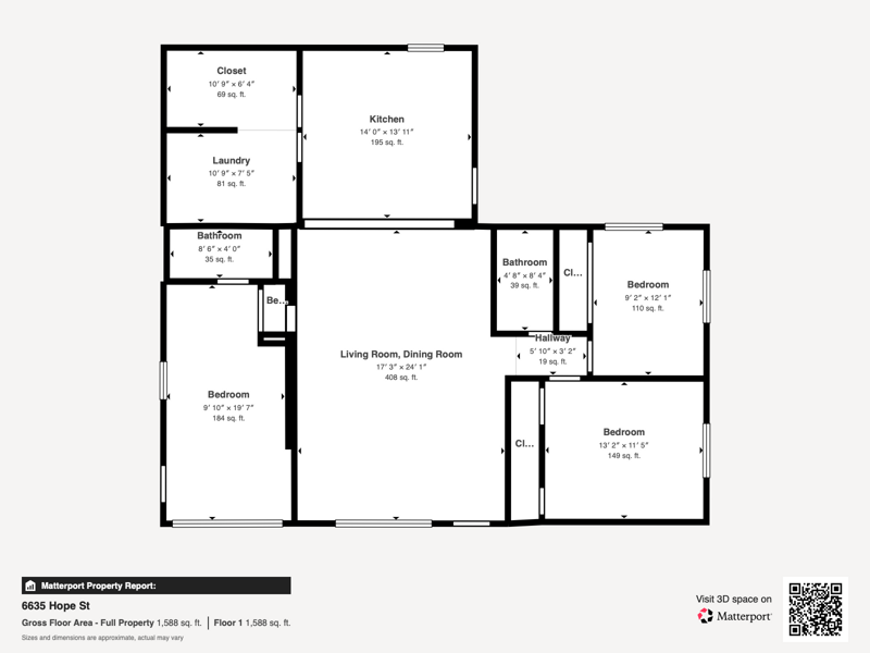 3 bedroom Single Family Residence at 6635 Hope Street, Palm Lane Villa, Hollywood — photo 2