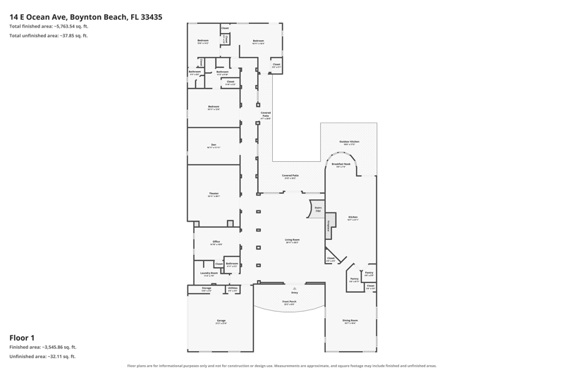 6 bedroom Single Family Residence at 14 E Ocean Avenue, Boynton Beach Park, Ocean Ridge — photo 2