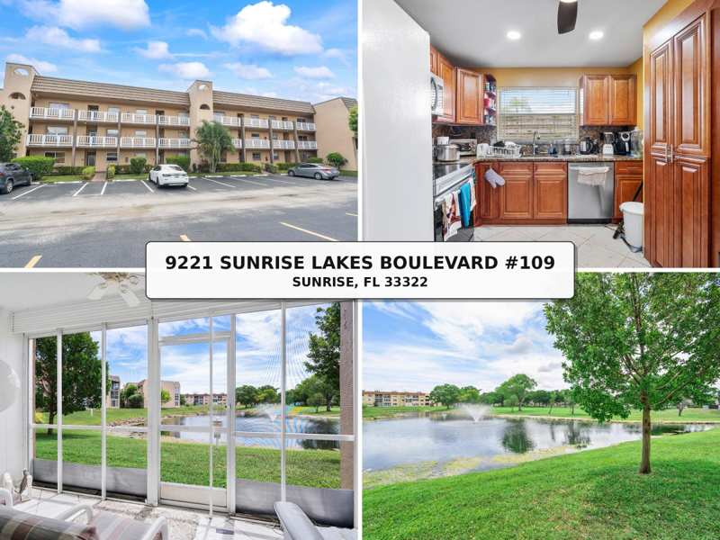 2 bedroom Condominium at 9221 Sunrise Lakes Boulevard #109, Sunrise Lakes 109 Condo, Sunrise — photo 1
