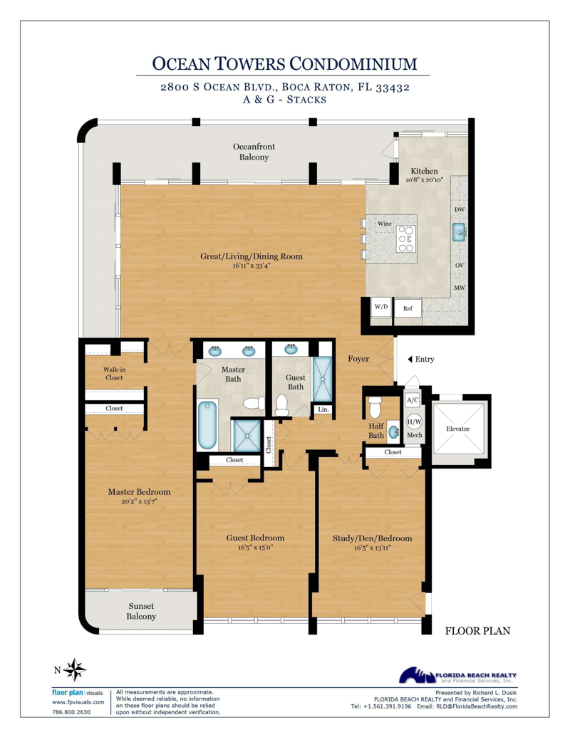 3 bedroom Condominium at 2800 S Ocean Boulevard #6-A, Ocean Towers Condominium, Inc., Boca Raton — photo 4
