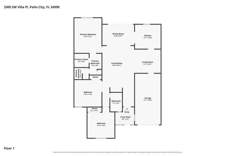 3 bedroom Villa at 3305 SW Villa Place, Villas At Sunset Trace At Martin Downs (Aka Martin, Palm City — photo 2