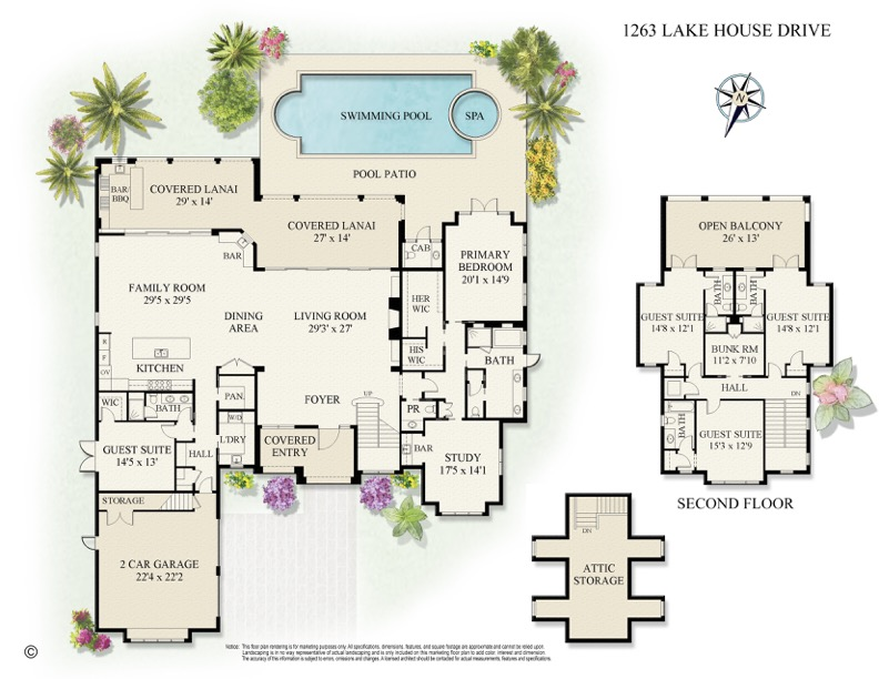 5 bedroom Single Family Residence at 1263 Lake House Drive, Old Port Village 2, North Palm Beach — photo 2