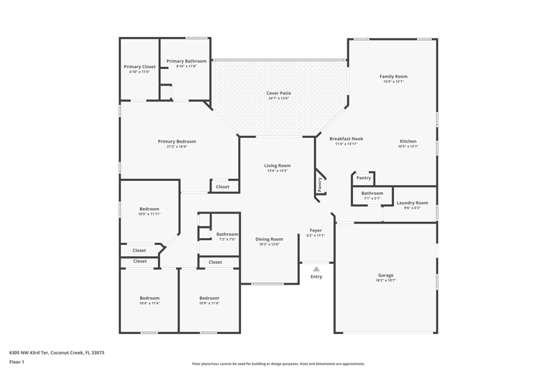 4 bedroom Single Family Residence at 6305 NW 43rd Terrace, Winston Park Section Three, Coconut Creek — photo 2