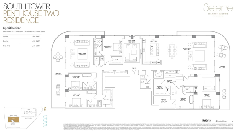 4 bedroom Condominium at 153 N Seabreeze Boulevard #2602-S, Selene Oceanfront Residences, Fort Lauderdale — photo 2