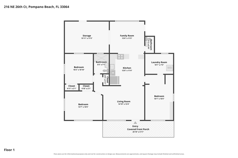 2 bedroom Single Family Residence at 216 NE 26th Court, Faulkner Park Sec 3, Pompano Beach — photo 2