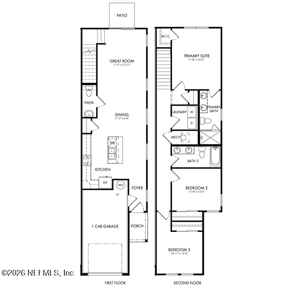 3 bedroom Townhouse at 3618 Luxor Way, District at Oakleaf Village, Middleburg — photo 2