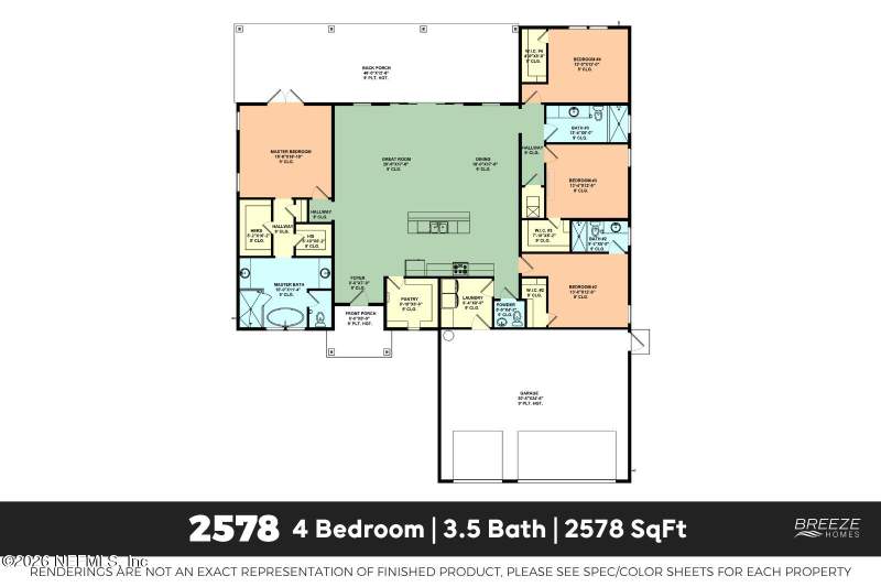 4 bedroom Single Family Residence at 7802 Hollenbeck Way #Lot 48, Kings Preserve, Jacksonville — photo 3