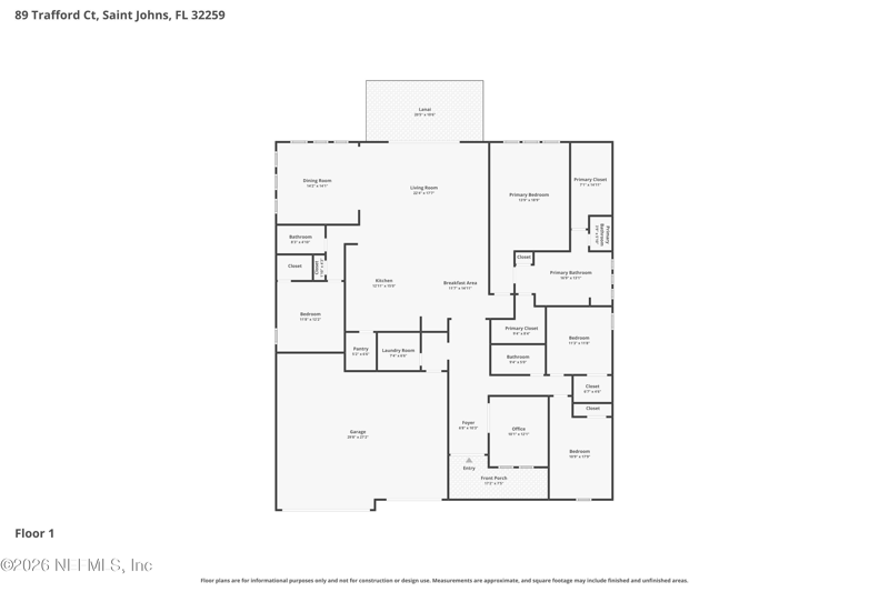 4 bedroom Single Family Residence at 89 Trafford Court, Oxford Estates, St. Johns — photo 2