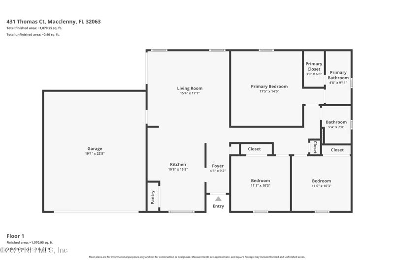 3 bedroom Single Family Residence at 431 Thomas Court, Leaning Oaks, Macclenny — photo 2