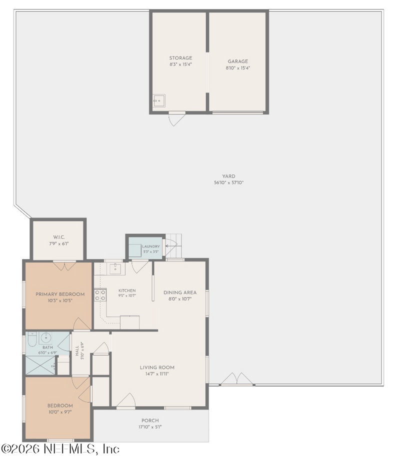 2 bedroom Single Family Residence at 4051 Myra Street, Windle Park, Jacksonville — photo 3