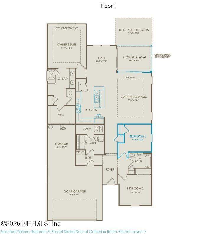 3 bedroom Single Family Residence at 825 Del Webb Parkway, Del Webb Wildlight, Yulee — photo 4