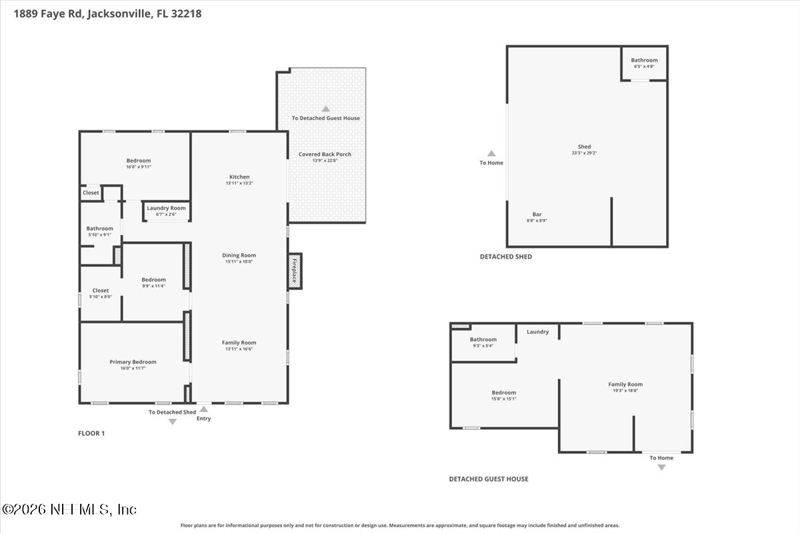 4 bedroom Single Family Residence at 1889 Faye Road, Eastport Small Farms, Jacksonville — photo 2