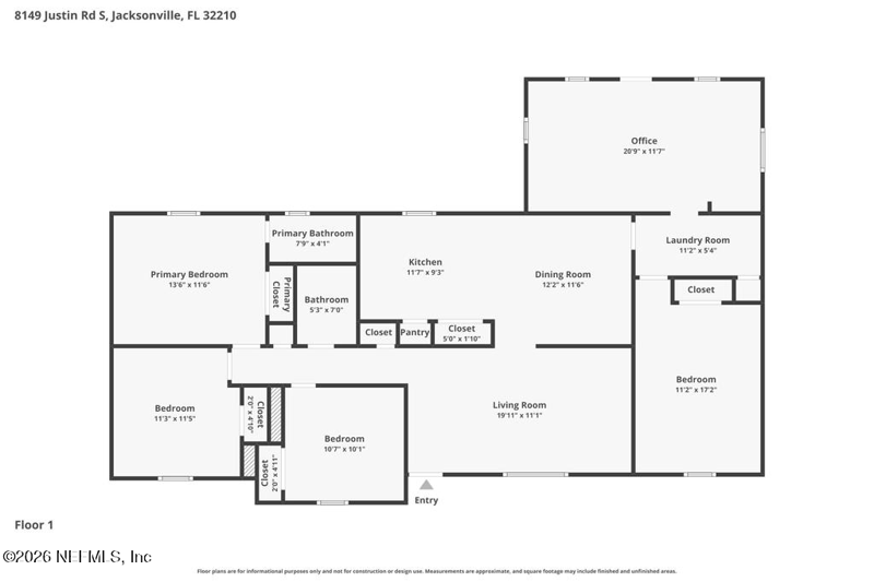 4 bedroom Single Family Residence at 8149 Justin Road, Spring Lake, Jacksonville — photo 3