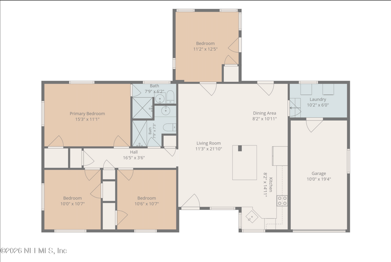 4 bedroom Single Family Residence at 2959 Charme Drive, Arlington Hills, Jacksonville — photo 4