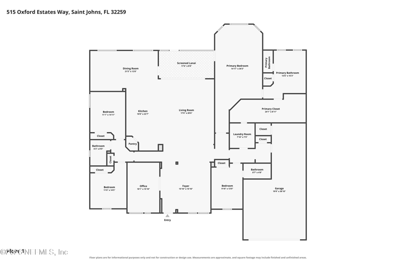 4 bedroom Single Family Residence at 515 Oxford Estates Way, Oxford Estates, St. Johns — photo 3