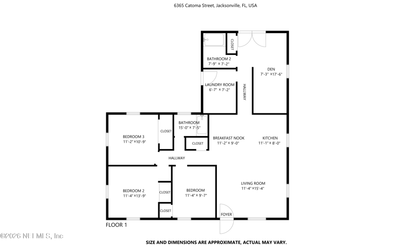 3 bedroom Single Family Residence at 6365 Catoma Street, Timuquana Acres, Jacksonville — photo 2