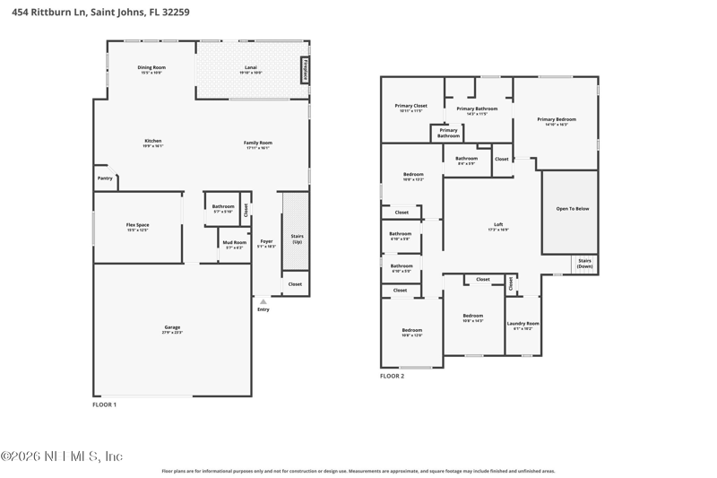 4 bedroom Single Family Residence at 454 Rittburn Lane, Lakes At Mill Creek Plantation, St. Johns — photo 2