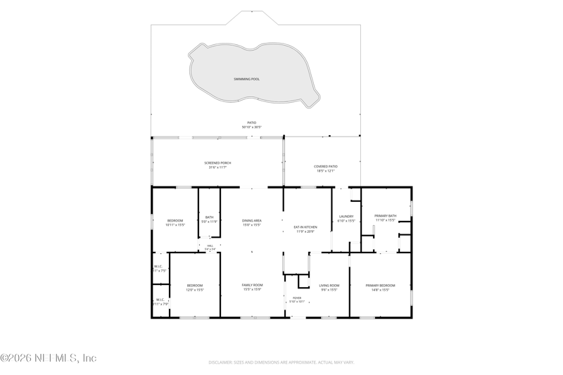 3 bedroom Single Family Residence at 106 KRANTZ Road, Metes & Bounds, Palatka — photo 2