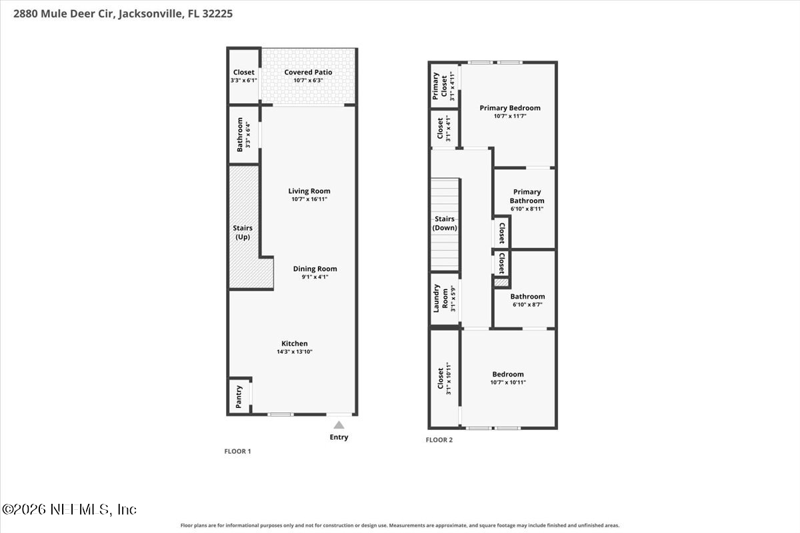 2 bedroom Townhouse at 2880 Mule Deer Circle, Deer Run, Jacksonville — photo 3