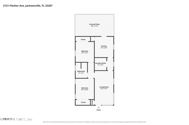2 bedroom Single Family Residence at 2121 Flesher Avenue, Meridale, Jacksonville — photo 2