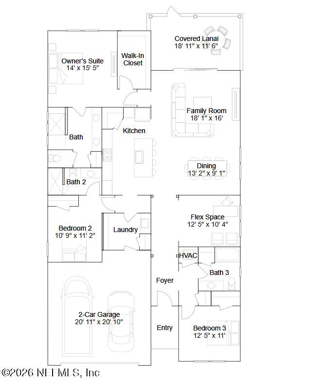 3 bedroom Single Family Residence at 2760 Firelight Lane, Edenbrooke At Hyland Trails At Creekview Trail, Green Cove Springs — photo 2