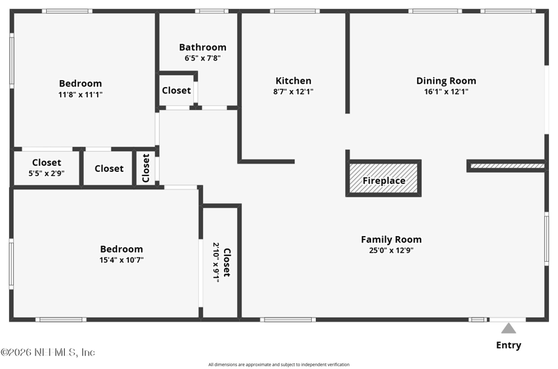 2 bedroom Single Family Residence at 306 Metz Street, Oakwood Villa Ests, Jacksonville — photo 2