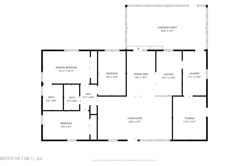 3 bedroom Single Family Residence at 2412 Husson Avenue, Rolling Hills, Palatka — photo 2